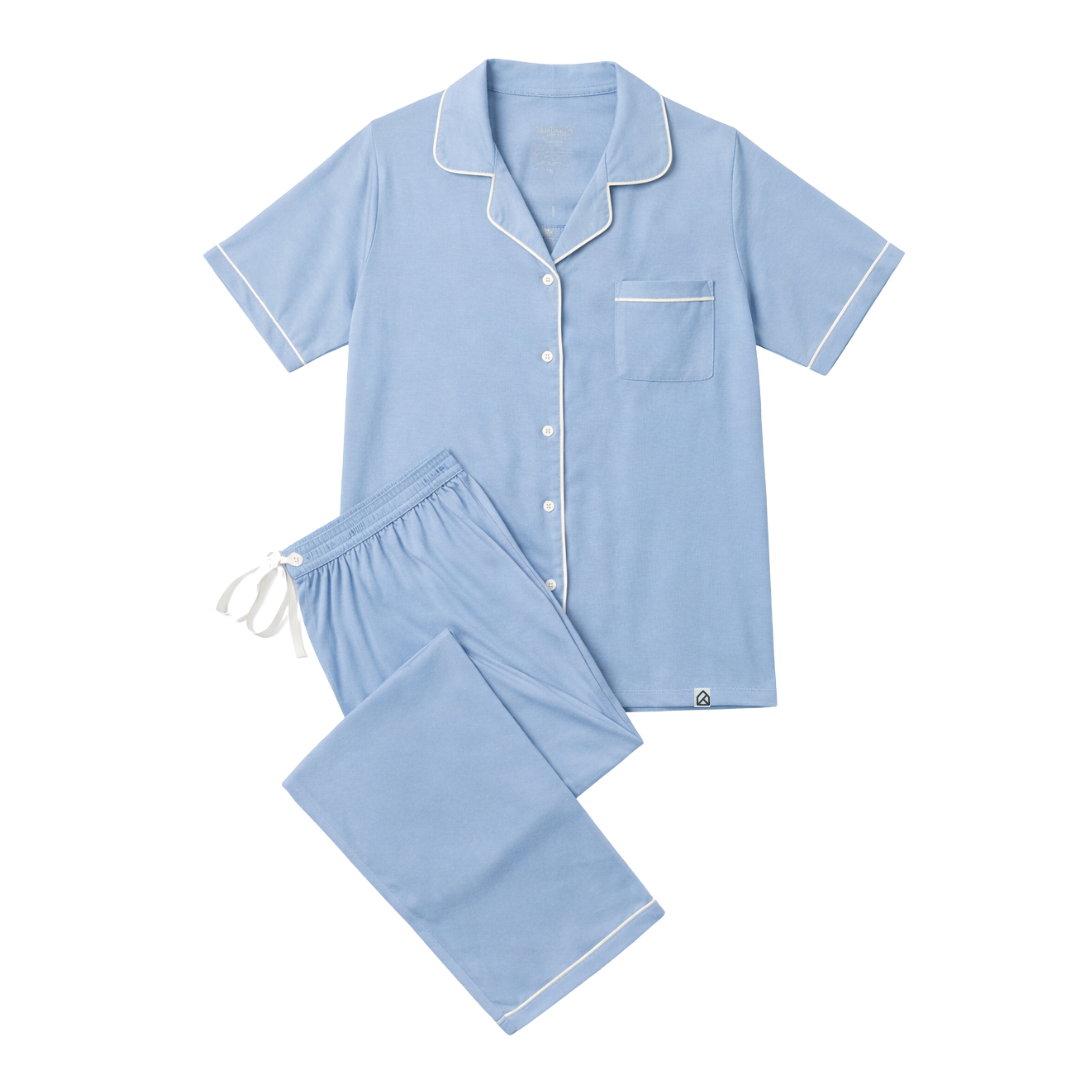 Andy Organic Bamboo Short Sleeve Pajama Set