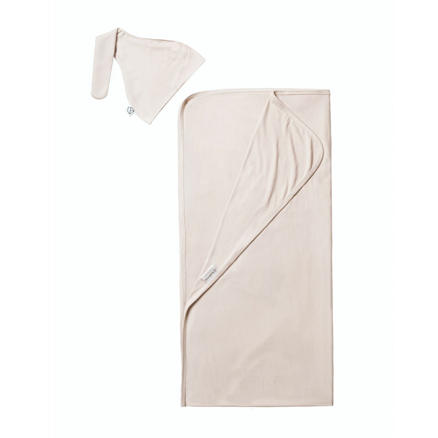 Blake Organic Bamboo Swaddle Blanket with Hat 120X120cm