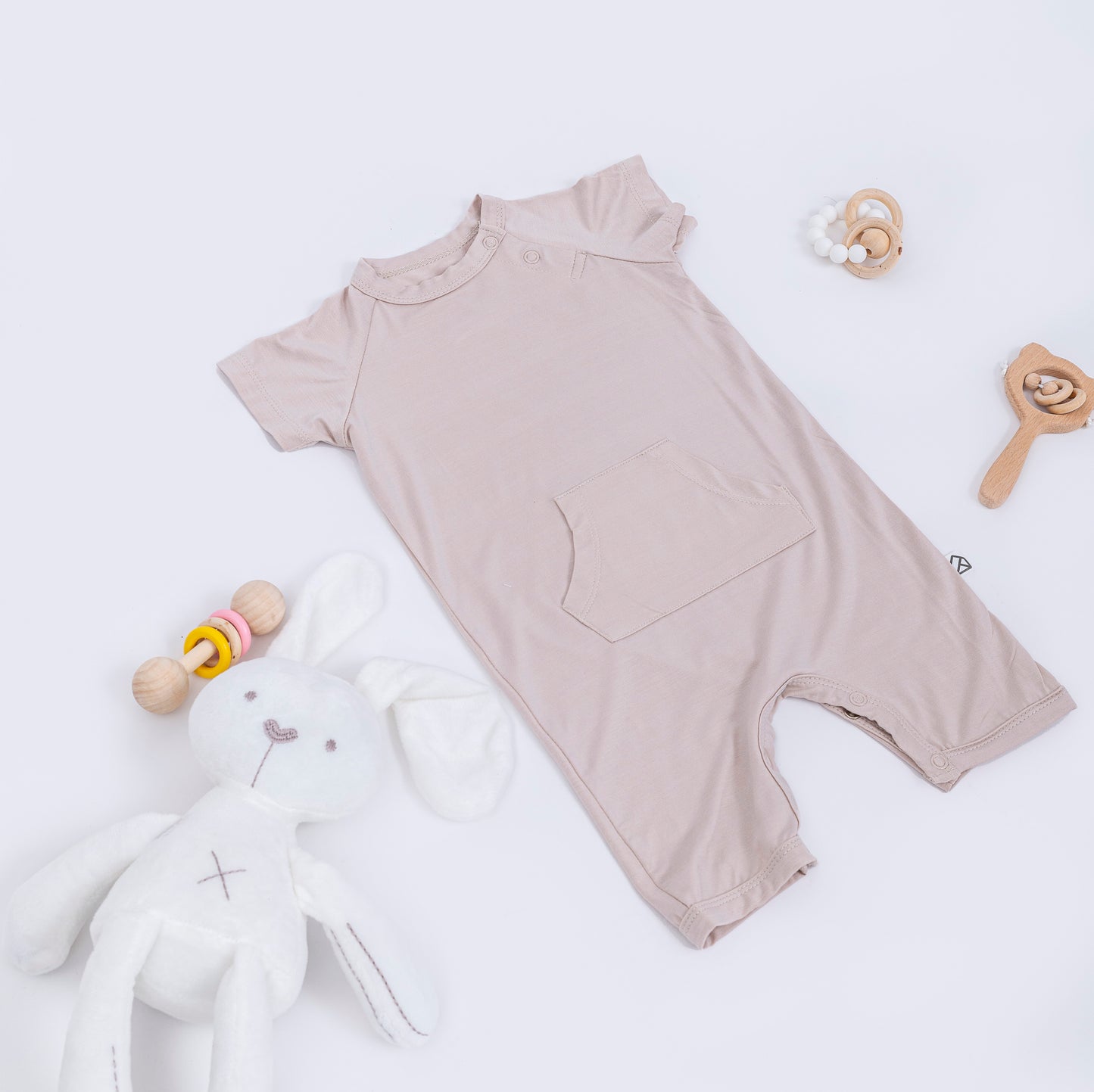 Baby Organic Bamboo Snap Shortall 0-24 months (5 sizes)
