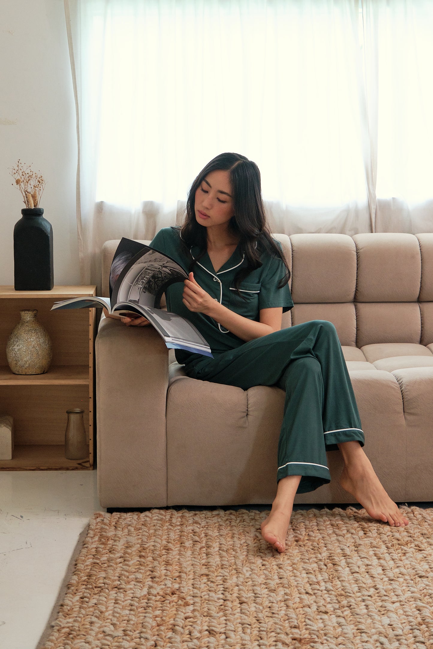 Andy Organic Bamboo Short Sleeve Pajama Set