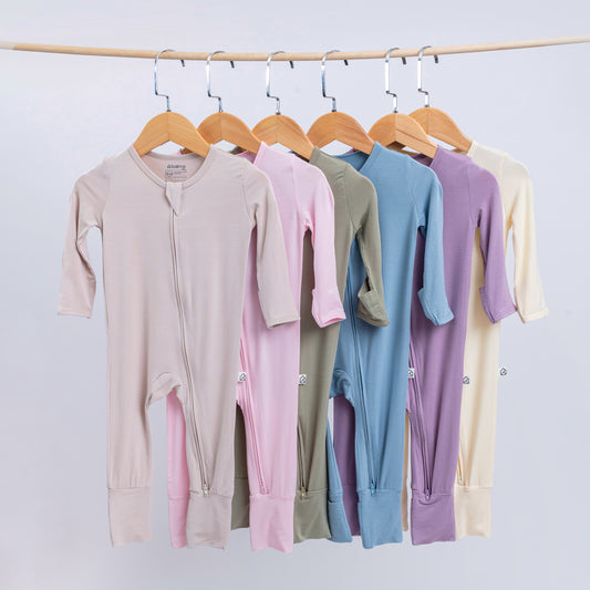 Harper Organic Bamboo Zip Sleepsuit