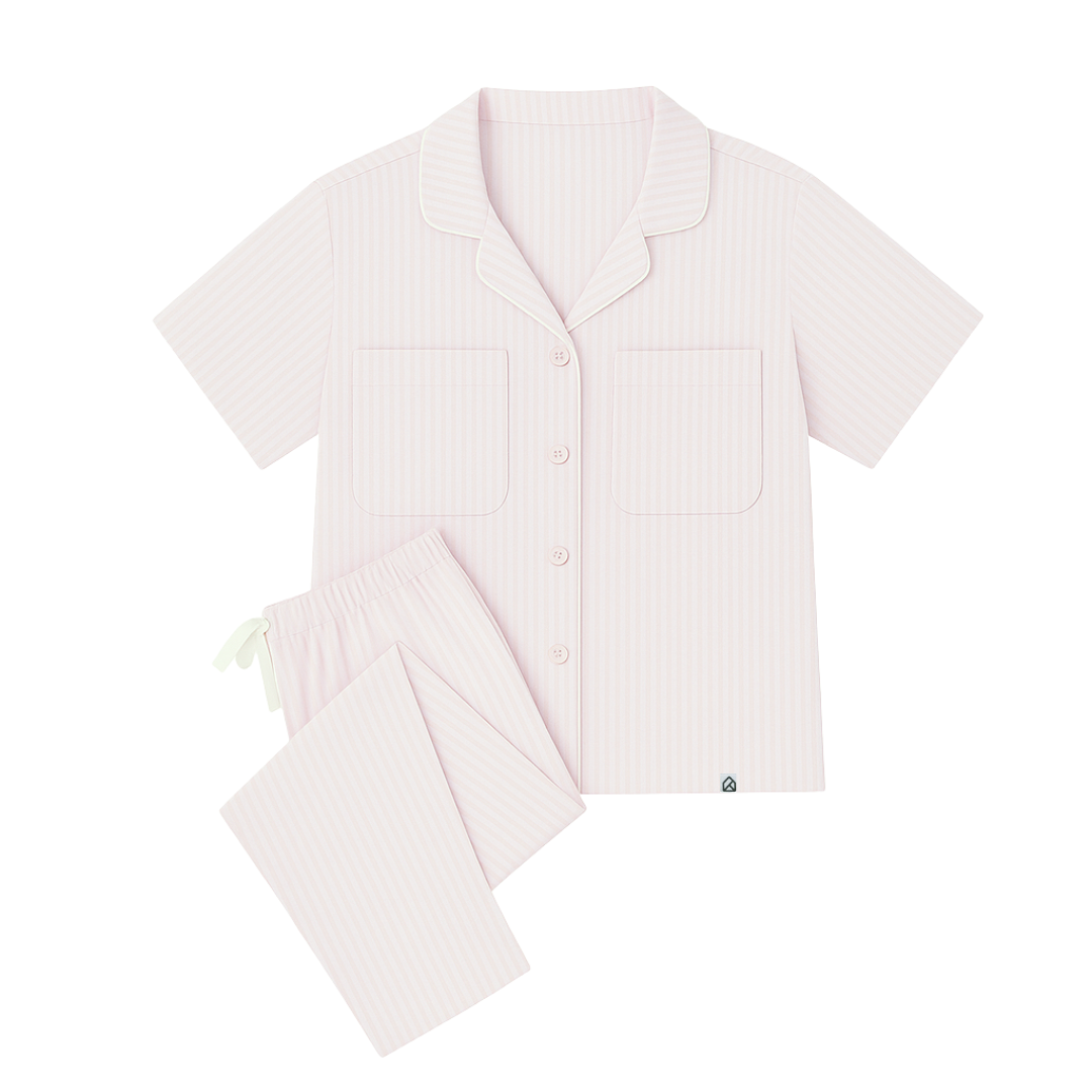 Andy Organic Bamboo Short Sleeve Pajama Set
