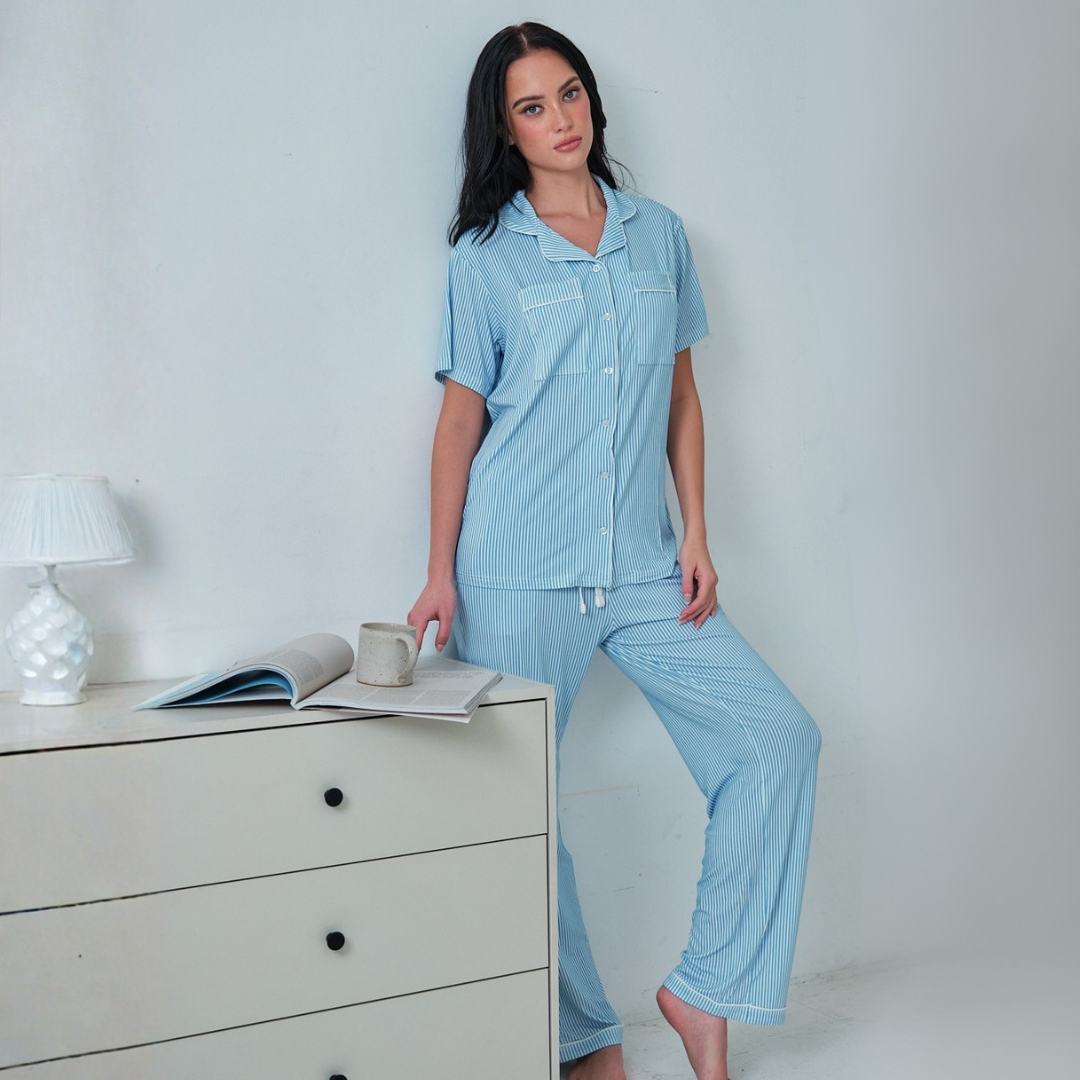 Andy Organic Bamboo Short Sleeve Pajama Set