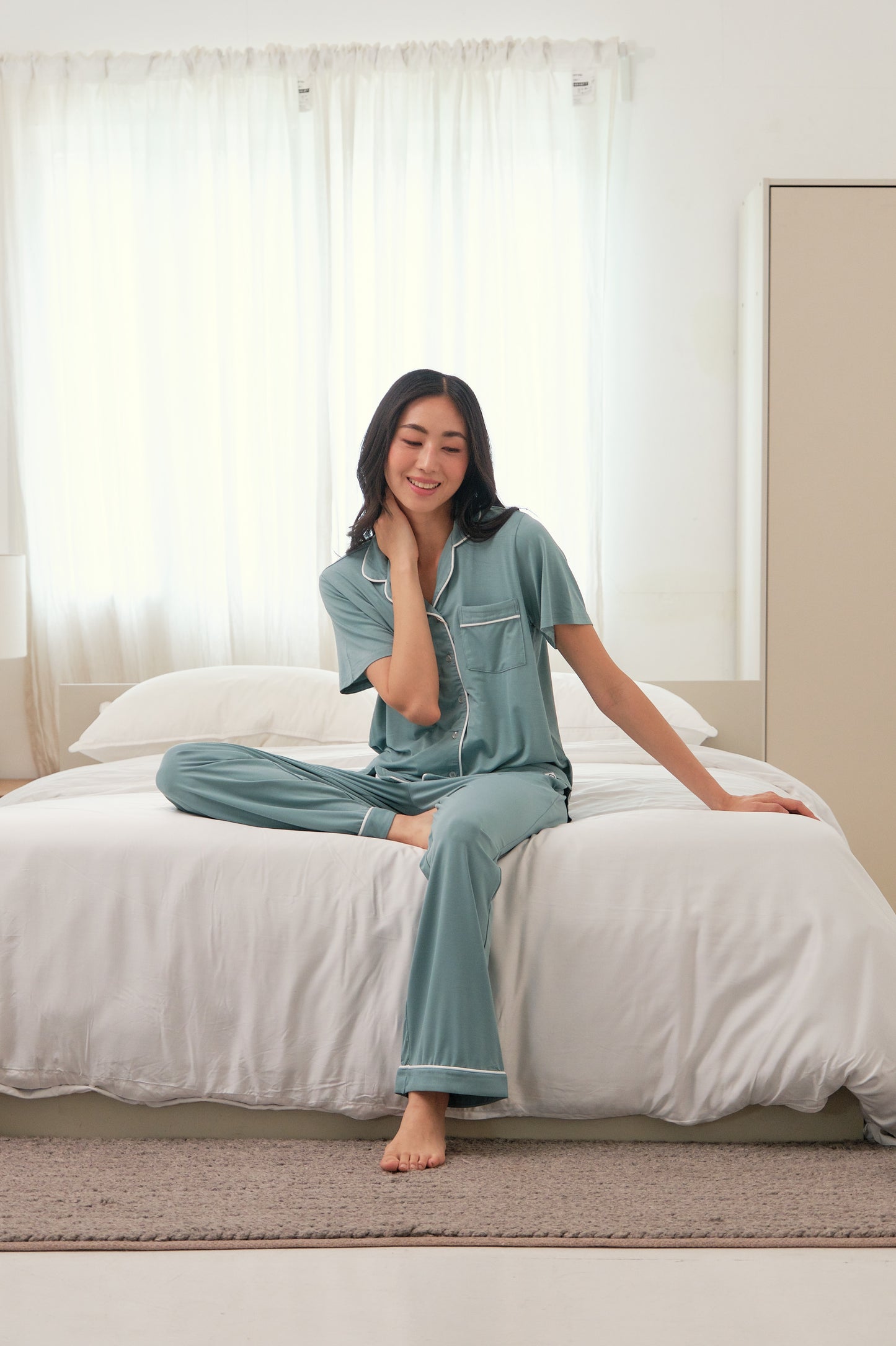 Andy Organic Bamboo Short Sleeve Pajama Set
