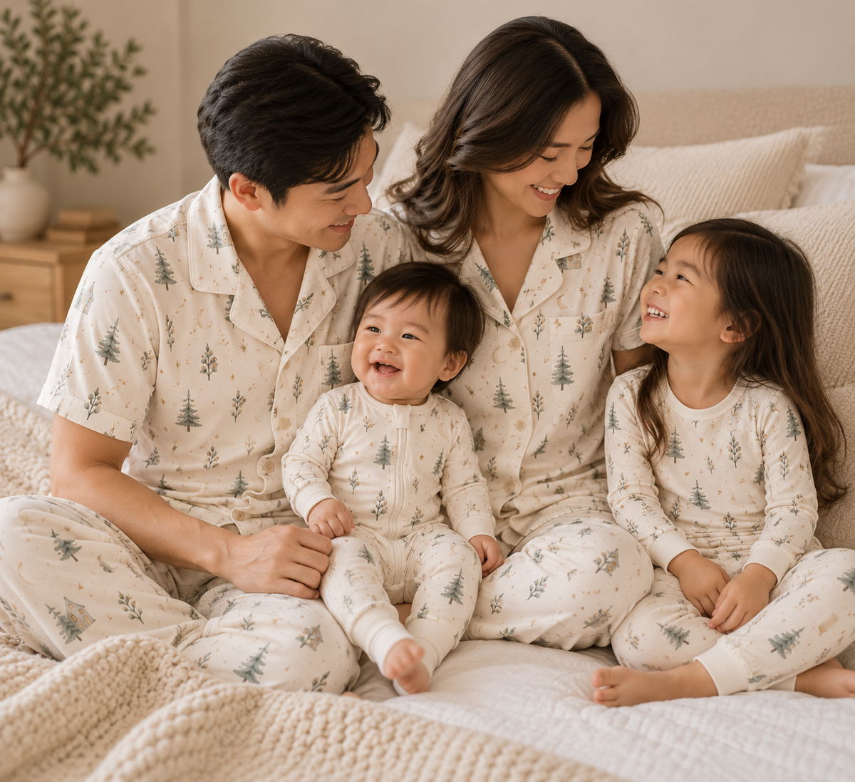Sydney Toddler Organic Bamboo Sleepwear Long Sleeve Pajama Set - Kalma Christmas