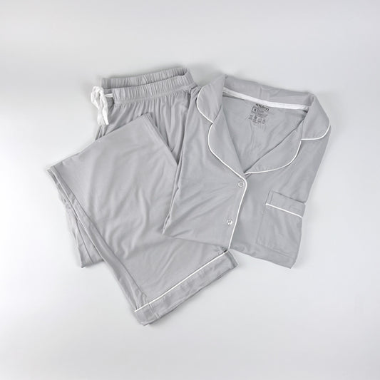 Lana Organic Bamboo Long Sleeve Pajama Set – Stone