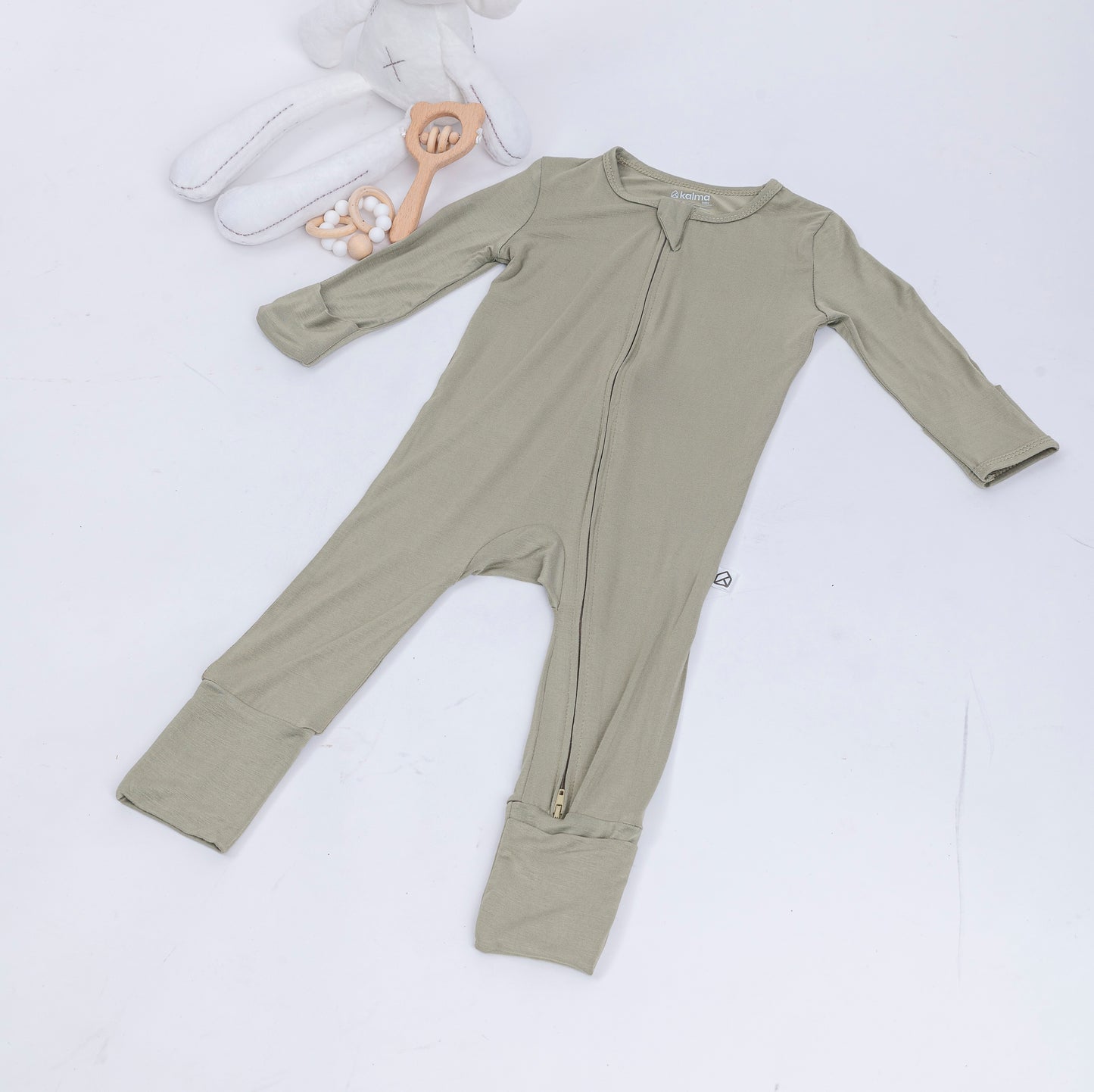 Harper Organic Bamboo Zip Sleepsuit