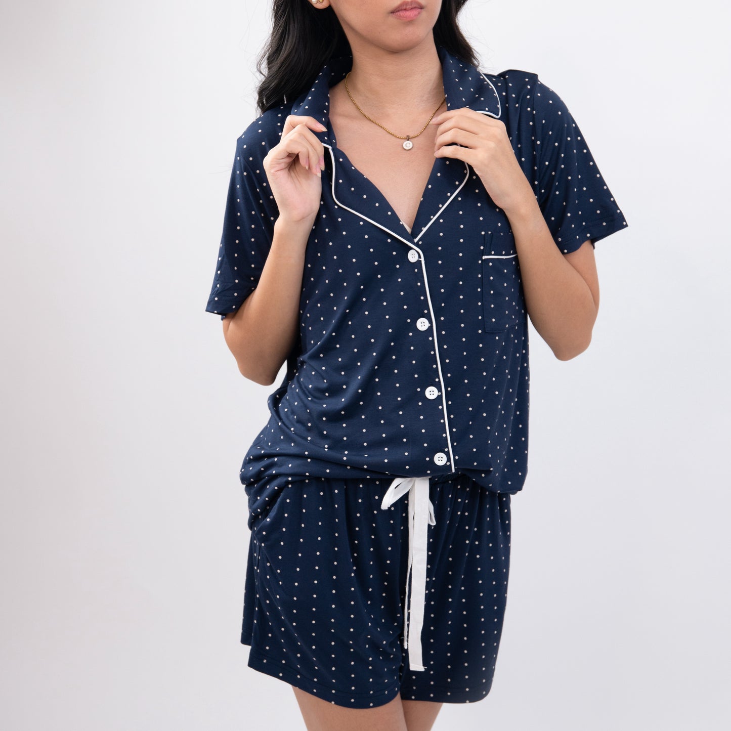 Irene Organic Bamboo Short Sleeve Pajama Set