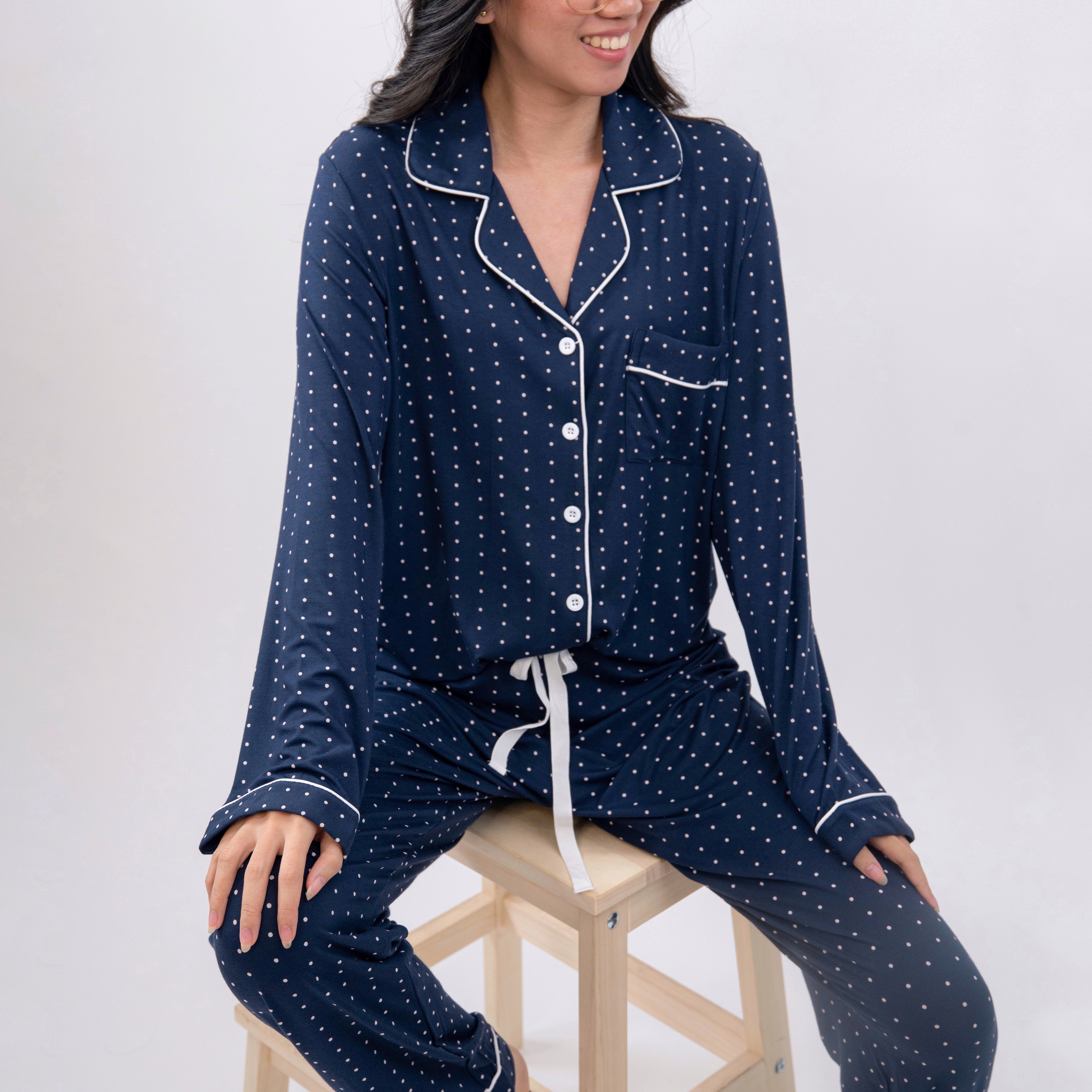 Bamboo Long Sleeve Pajama Set - Vintage Love main image 1