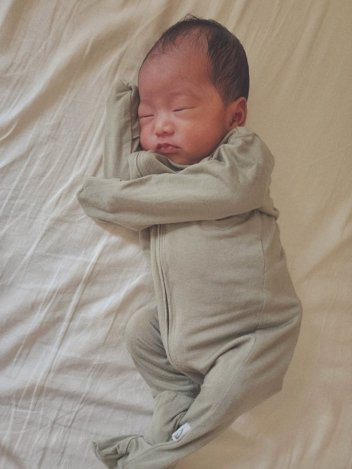 Harper Organic Bamboo Zip Sleepsuit