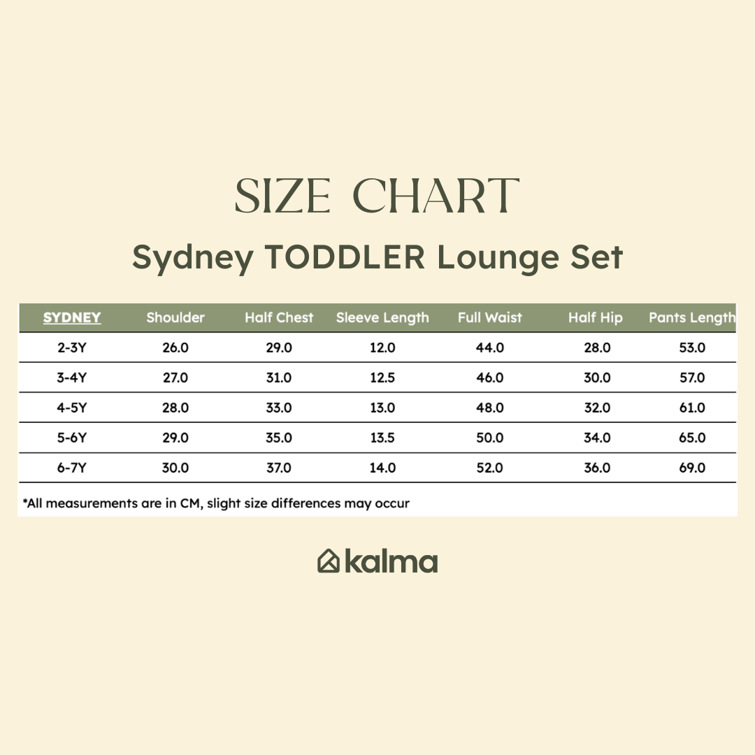 Sydney Toddler Organic Bamboo Sleepwear Long Sleeve Pajama Set - Kalma Christmas