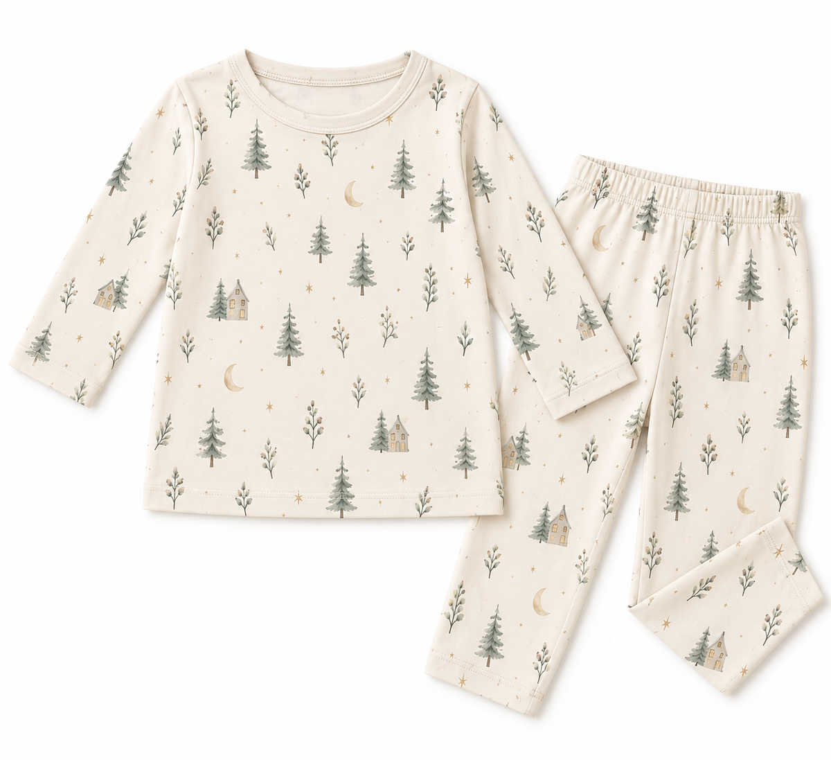 Sydney Organic Bamboo Long Sleeve Pajama Set (Various)