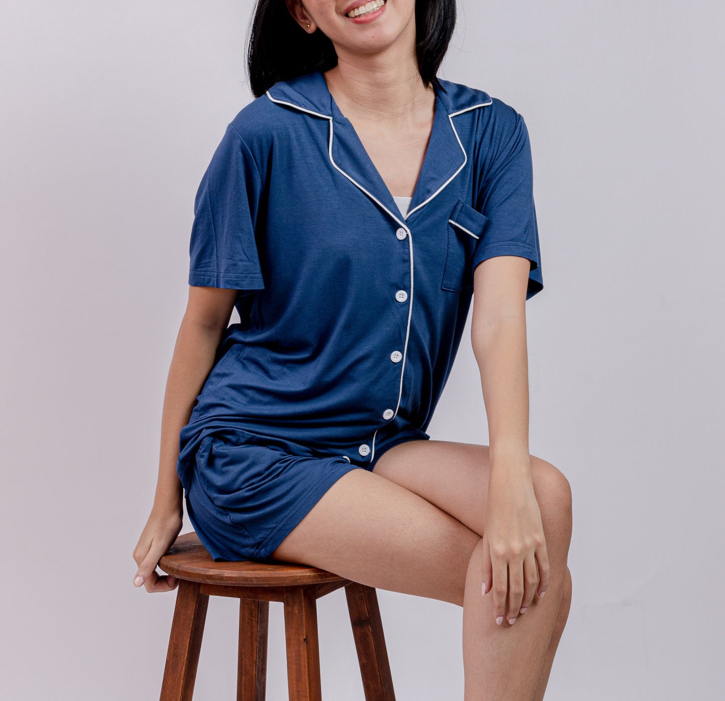 Irene Organic Bamboo Short Sleeve Pajama Set