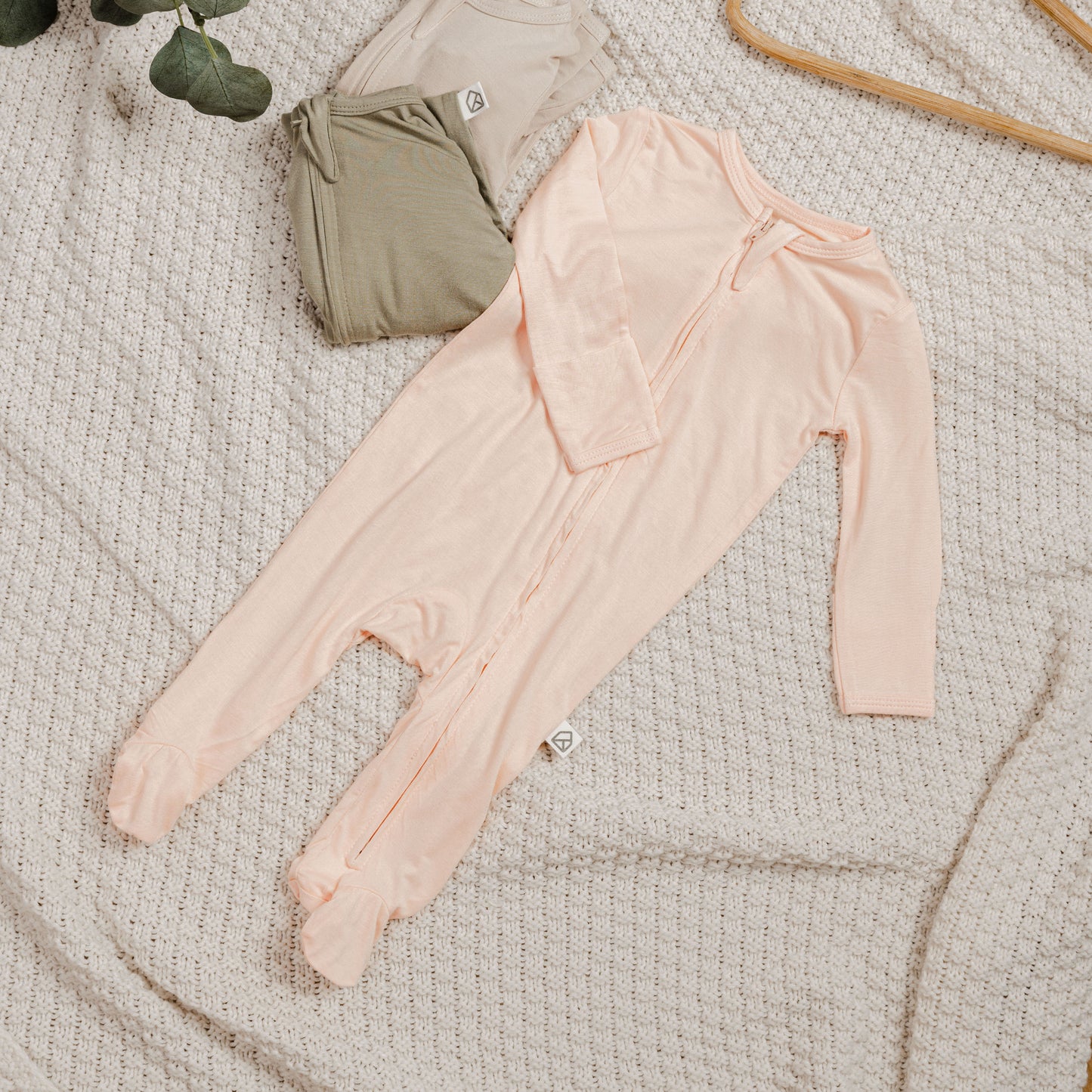 Harper Organic Bamboo Zip Sleepsuit